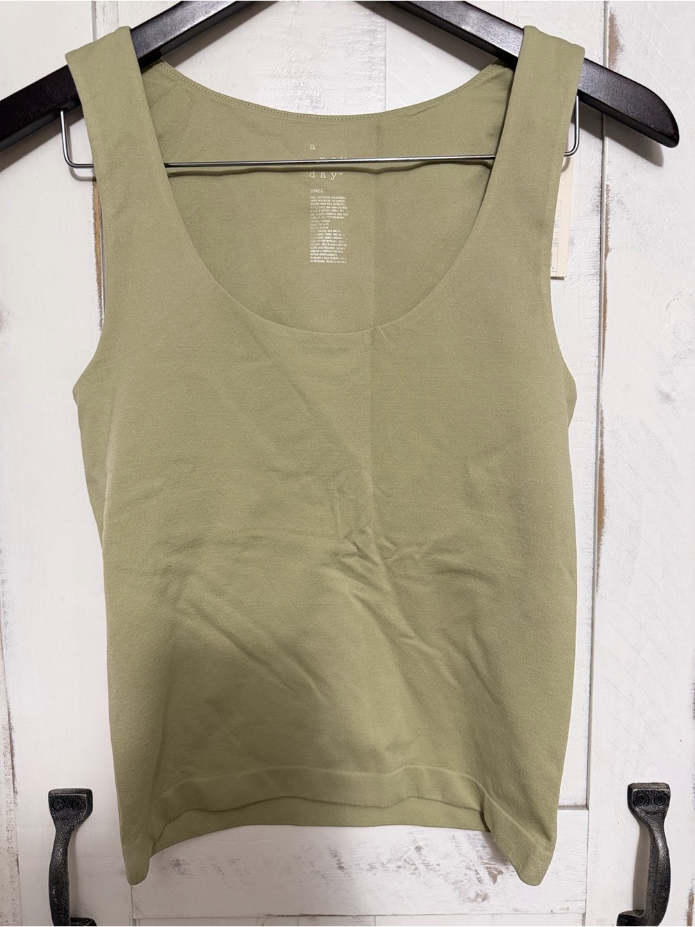 a new day Olive Scoop Neck Tank Top